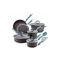 Agave Blue Cucina Hard Anodized 12 Piece Cookware Set